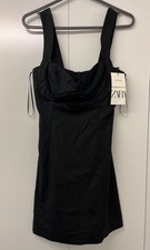 Zara Dress Black Linen Blend