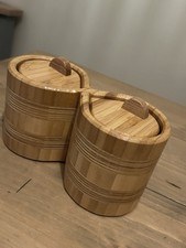 Unusual Vintage Bamboo Wood