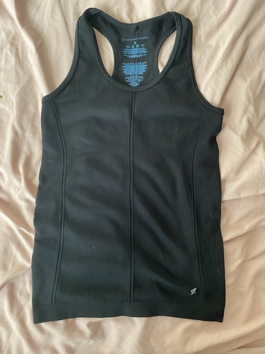 Black seamless gym vest top - vest,