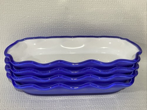 Cobalt blue white - blue/white, plastic