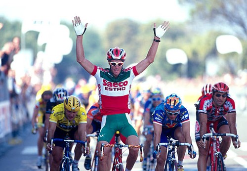 Mario cipollini wins stage one - cipollini,