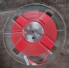 Reel of Zonal 1/4" Red Leader Tape on 7" spool