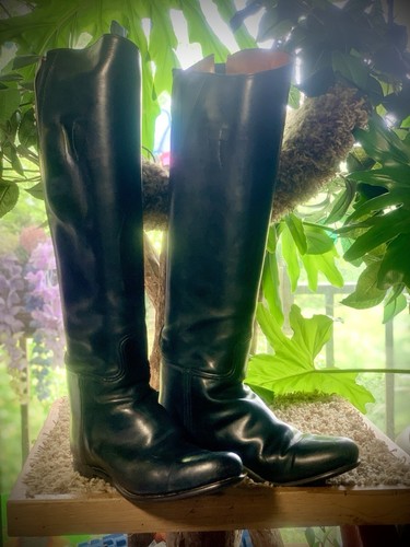 Dehner custom black leather - black,