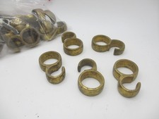 Victorian Brass Pan Hooks Hangers Old Hook Hanger Storage Rail Antique - £3each