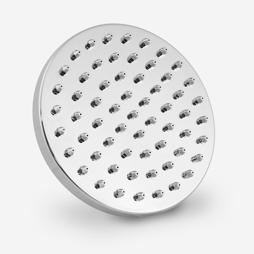 150mm chrome round overhead - 150mm,