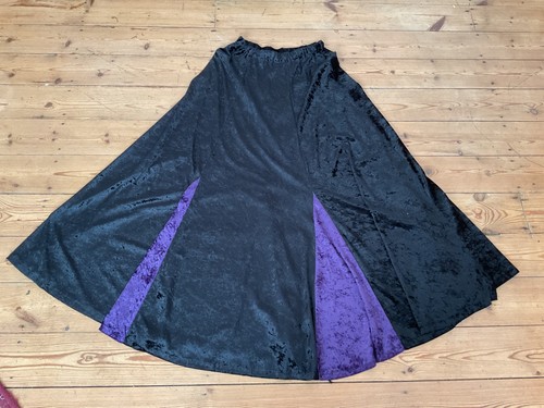 Maxi skirt crushed velvet - maxi,