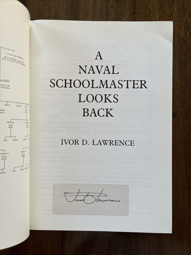 Naval schoolmaster looks - a,