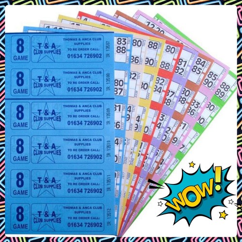 Bingo tickets - bingo, books