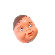 Vintage Doll Face Soft plastic Doll Face Cloth doll mask, English Doll