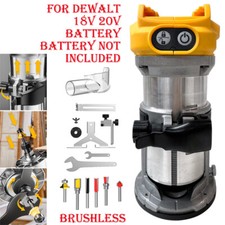 Brushless Cordless Hand Trimmer Router Laminate with Tool For Dewalt 18V Battery