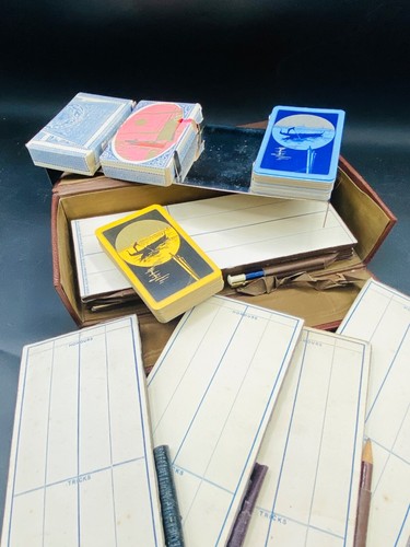 Vintage cards bridge set - cards, 4
