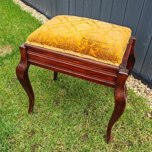 Vintage piano stool - vintage, with