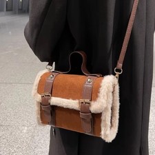 Lamb Plush Shoulder Bag Soft
