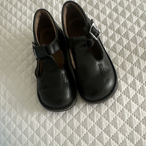 Kickers bar black leather - t-bar,