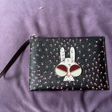 Kate Spade Leather clutch bag small Rabbit BNWOT
