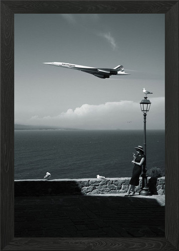 Concorde and the lady framed - and,