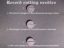 Record lathe cutting stylus