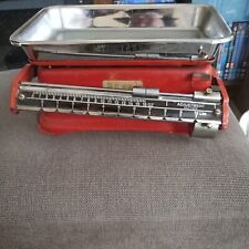Vintage Royal Household Beam Weighing Scale In Red Colour Working
