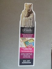 2006 Diecut BOOKMARK LEICESTER The Lewis Chessmen Across the Board Exhibition