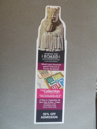 2006 diecut bookmark leicester - diecut,