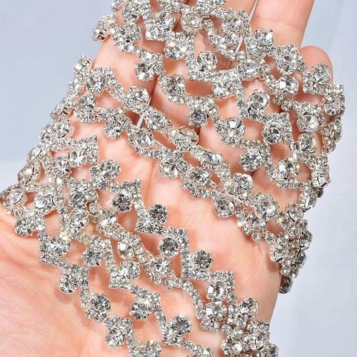 Rhinestone trim slim diamante - trim,