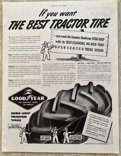 1943 goodyear sure - goodyear, sure-grip