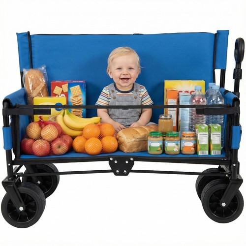 Collapsible folding beach - beach, cart