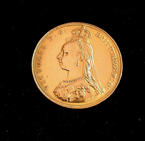 22ct full gold sovereign - gold, coin
