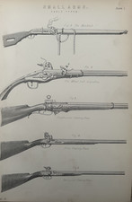 Antique Print Firearms c1870s