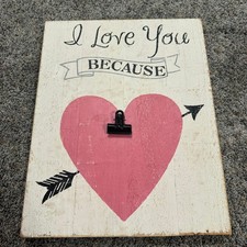 Rustic Wooden "I Love You