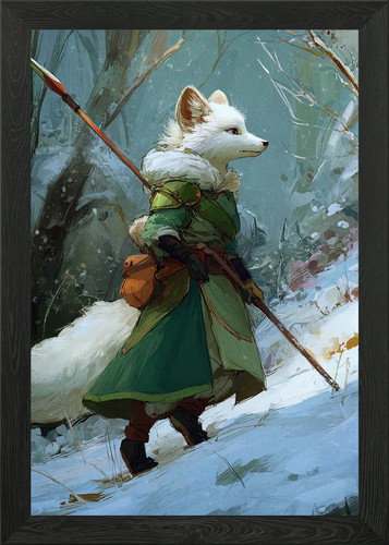 Anthropomorphic fox warrior - warrior, in