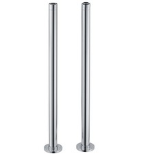 Freestanding Bath Standpipes Brass Bathroom Bath Drain Pipes Chrome Plated