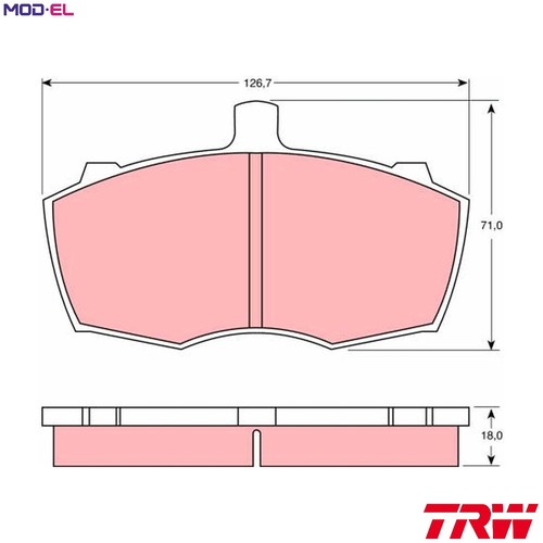 Brake pad set disc - pad,