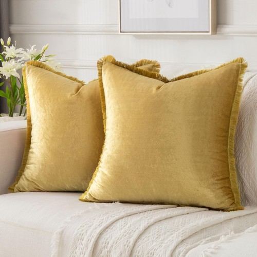 Gold velvet decorative - velvet, throw