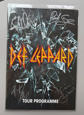 DEF LEPPARD TOUR PROGRAMME SIGNED 2015 TOUR FULL BAND AUTOGRAPHS