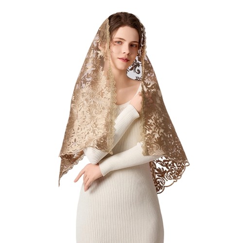 Russian lace kerchief - lace,