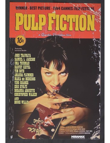 Pulp fiction poster - fiction, quentin