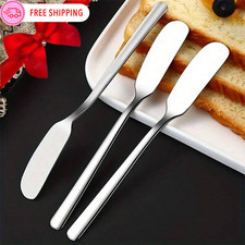 2pcs Stainless Steel Butter Cheese Spreader Metal Jar Spatula for kitchen