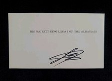 King Leka I Signed Royal
