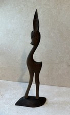 Mid Century Hand-Carved Wooden