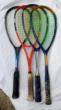 Used 10x Assorted adult/junior Squash Raquets and Head Squash Racquet Bag