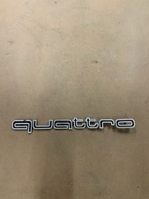 Car radiator grille logo Quattro badge sticker for Audi A3 A4 RS4