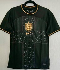 England Football Shirt Rare Special One Off Design Black Adult Mens Christmas