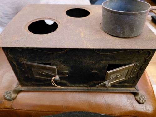Antique toy stove child - , child's/