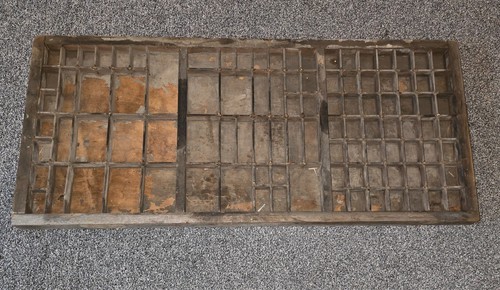 Old wooden letterpress type - wooden,