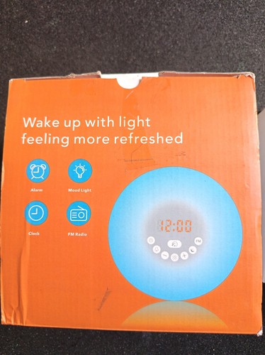 Wake light lamp alarm clock - up,