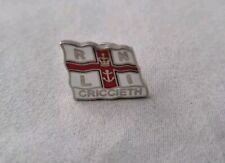  RNLI Criccieth Flag Lifeboat Pin Badge rare