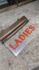 Vintage Illuminated Perspex Ladies Toilet Hanging Sign like Internalite
