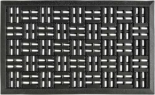 Rubber door mat 45x75cm heavy - rubber,