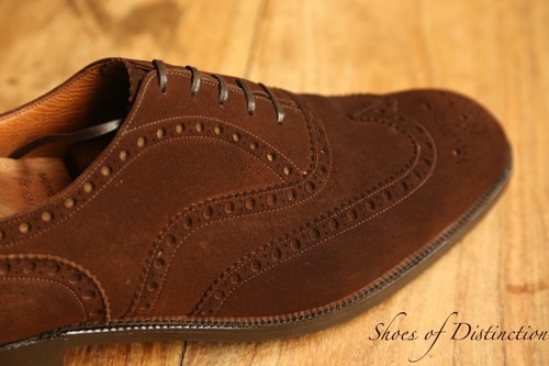 Church brown cape - church's, suede